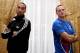 LONDON, ENGLAND - NOVEMBER 10: James DeGale and George Groves during a Box Nation Press Conference at the Landmark Hotel on November 10, 2011 in London, England. (Photo by Scott Heavey/Getty Images)
