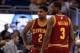 Dec 13, 2013; Orlando, FL, USA; Cleveland Cavaliers point guard Kyrie Irving (2) and shooting guard Dion Waiters (3) against the Orlando Magic during the first quarter at Amway Center. Mandatory Credit: Kim Klement-USA TODAY Sports