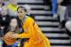 Jan 12, 2014; Nashville, TN, USA; Tennessee Lady Volunteers guard Meighan Simmons (10) controls the ball against the Vanderbilt Commodores during the second half at Memorial Gym. Vanderbilt won 74-63. Mandatory Credit: Jim Brown-USA TODAY Sports