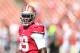 SAN FRANCISCO, CA - SEPTEMBER 22: Aldon Smith #99 of the San Francisco 49ers looks on during warm-ups against the Indianapolis Colts at Candlestick Park on September 22, 2013 in San Francisco, California. (Photo by Jed Jacobsohn/Getty Images)
