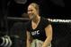 Feb 22, 2014; Las Vegas, NV, USA; Ronda Rousey reacts after defeating Sara McMann (not pictured) in their UFC bantamweight championship bout at Mandalay Bay. Mandatory Credit: Stephen R. Sylvanie-USA TODAY Sports