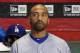 PHOENIX, AZ - APRIL 13: Matt Kemp #27 of the Los Angeles Dodgers in the dugout before the MLB game against the Arizona Diamondbacks at Chase Field on April 13, 2014 in Phoenix, Arizona. The Dodgers defeated the Diamondbacks 8-6. (Photo by Christian Pete
