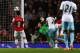 LONDON, ENGLAND - APRIL 15: Matthew Jarvis of West Ham United (7) heads the ball past Wojciech Szczesny of Arsenal to score their first goal during the Barclays Premier League match between Arsenal and West Ham United at Emirates Stadium on April 15, 201