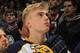 EDMONTON, AB - MARCH 20: Rasmus Ristolainen #55 of the Buffalo Sabres stands for the singing of the national anthem prior to a game against the Edmonton Oilers on March 20, 2014 at Rexall Place in Edmonton, Alberta, Canada. (Photo by Andy Devlin/NHLI via
