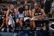 MEMPHIS, TN - MAY 27: Manu Ginobili #20 ,Tony Parker #9 and Tim Duncan #21 of the San Antonio Spurs talk things over on the bench against the Memphis Grizzlies in Game Four of the Western Conference Finals during the 2013 NBA Playoffs on May 27, 2013 at F