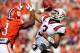 Clemson's Vic Beasley rushes the pass against Virginia Tech.