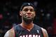 ATLANTA, GA - APRIL 12: LeBron James #6 of the Miami Heat during a game against the Atlanta Hawks on April 12, 2014 at Philips Arena in Atlanta, Georgia. NOTE TO USER: User expressly acknowledges and agrees that, by downloading and/or using this Photogr