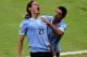 BELO HORIZONTE, BRAZIL - JUNE 26: Edinson Cavani of Uruguay celebrates scoring his team's first goal to make the score 1-1 with team-mate Luis Suarez (R) during the FIFA Confederations Cup Brazil 2013 Semi Final match between Brazil and Uruguay at Govern