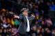 BARCELONA, SPAIN - APRIL 20: Head coach Gerardo 'Tata' Martino of FC Barcelona reacts during the La Liga match between FC Barcelona and Athletic Club at Camp Nou on April 20, 2014 in Barcelona, Spain. (Photo by David Ramos/Getty Images)