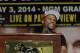 LAS VEGAS, NV - MARCH 8: Floyd Mayweather Jr. announces fight against Marcos Maidana during a news conference at at the MGM Grand Hotel/Casino March 8, 2014, in Las Vegas, Nevada. Mayweather will fight place Maidana on May 3. (Photo by Kevork Djansezian/G