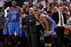 Durant and Westbrook watch Game 5 of the 2012 NBA Finals slip away as the Miami Heat clinch the title.