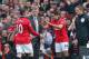 MANCHESTER, ENGLAND - MARCH 29: Manchester United Manager David Moyes substitutes Wayne Rooney for Javier Hernandez during the Barclays Premier League match between Manchester United and Aston Villa at Old Trafford on March 29, 2014 in Manchester, Englan