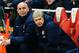 LONDON, ENGLAND - FEBRUARY 12: Arsenal manager Arsene Wenger (R) and assistant Steve Bould watch from the dugout during the Barclays Premier League match between Arsenal and Manchester United at the Emirates Stadium on February 12, 2014 in London, Englan