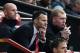MANCHESTER, ENGLAND - APRIL 26: Ryan Giggs of Manchester United looks on from the dug out during the Barclays Premier League match between Manchester United and Norwich City at Old Trafford on April 26, 2014 in Manchester, England. (Photo by Laurence Gr