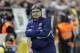 Tata Martino adopts a familiar pose during the Villarreal game.