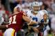LANDOVER, MD - NOVEMBER 20: Ryan Kerrigan #91 of the Washington Redskins hits Tony Romo #9 of the Dallas Cowboys after Romo threw a pass during the second half at FedExField on November 20, 2011 in Landover, Maryland. (Photo by Rob Carr/Getty Images)