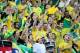 RIO DE JANEIRO, BRAZIL - JUNE 30: Brazil fans celebrate during the FIFA Confederations Cup Brazil 2013 Final match between Brazil and Spain at Maracana on June 30, 2013 in Rio de Janeiro, Brazil. (Photo by Jasper Juinen/Getty Images)