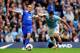 MANCHESTER, ENGLAND - OCTOBER 05: Leon Osman of Everton and Sergio Aguero of Manchester City compete for the ball during the Barclays Premier League match between Manchester City and Everton at Etihad Stadium on October 5, 2013 in Manchester, England. (