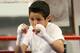 Aaron Pico practices boxing at age 12.