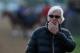 LOUISVILLE, KY - MAY 01: Bob Baffert, trainer of Kentucky Derby contenders Hoppertunity and Chitu, watches track activity during early morning workouts at Churchill Downs on May 1, 2014 in Louisville, Kentucky. (Photo by Kevin C. Cox/Getty Images)