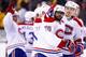 BOSTON, MA - MAY 01: P.K. Subban #76 of the Montreal Canadiens celebrates his game-winning power play goal with his teammates in the second overtime period against the Boston Bruins in Game One of the Second Round of the 2014 NHL Stanley Cup Playoffs on