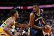 Tyreke Evans looks to make a move.