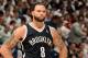 TORONTO, ON - APRIL 30: Deron Williams #8 of the Brooklyn Nets stands on the court during a game against the Toronto Raptors in Game Five of the Eastern Conference Quarterfinals during the 2014 NBA Playoffs at the Air Canada Centre on April 30, 2014 in To