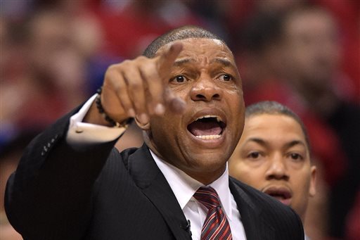 Clippers coach Doc Rivers meets with angry employees