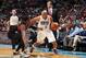 CHARLOTTE, NC - MARCH 22: Gerald Henderson #9 of the Charlotte Bobcats handles the ball against the Portland Trail Blazers during the game at the Time Warner Cable Arena on March 22, 2014 in Charlotte, North Carolina. NOTE TO USER: User expressly acknowl
