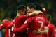 STOCKHOLM, SWEDEN - NOVEMBER 19: Cristiano Ronaldo of Portugal celebrates after scoring their 3rd goal during the FIFA 2014 World Cup Qualifier Play-off Second Leg match between Sweden and Portugal at Friends Arena on November 19, 2013 in Stockholm, Swed
