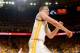 OAKLAND, CA - MAY 1: David Lee #10 of the Golden State Warriors celebrates during a game against the Los Angeles Clippers in Game Six of the Western Conference Quarterfinals during the NBA Playoffs at Oracle Arena on May 1, 2014 in Oakland, California. NO