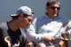 MADRID, SPAIN - MAY 03: Rafael Nadal of Spain with coach and uncle Toni together in a practice session during day one of the Mutua Madrid Open tennis tournament at the Caja Magica on May 3, 2014 in Madrid, Spain. (Photo by Julian Finney/Getty Images)