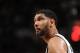 SAN ANTONIO, TX - MAY 6: Tim Duncan #21 of the San Antonio Spurs looks on in Game One of the Western Conference Semi-Finals against the Portland Trail Blazers during the 2014 NBA Playoffs at AT&T Center on May 6, 2014 in San Antonio, Texas. NOTE TO USER: