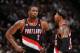 SAN ANTONIO, TX - MAY 6: Wesley Matthews #2 and Mo Williams #25 of the Portland Trail Blazers talk in Game One of the Western Conference Semi-Finals against the San Antonio Spurs during the 2014 NBA Playoffs at AT&T Center on May 6, 2014 in San Antonio, T