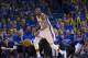 OKLAHOMA CITY, OK - MAY 5: Kevin Durant #35 of the Oklahoma City Thunder drives against the Los Angeles Clippers in Game One of the Western Conference Semifinals during the 2014 NBA Playoffs at the Chesapeake Arena on May 5, 2014 in Oklahoma City, Oklahom