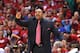 LOS ANGELES, CA - MAY 03: Head coach Mark Jackson of the Golden State Warriors shouts instructions in the game with the Los Angeles Clippers in Game Seven of the Western Conference Quarterfinals during the 2014 NBA Playoffs at Staples Center on May 3, 20