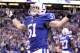 INDIANAPOLIS, IN - DECEMBER 22: Pat Angerer #51 of the Indianapolis Colts celebrates after the final play of the Colts 19-16 victory over the Houston Texans in the NFL at Lucas Oil Stadium on December 22, 2011 in Indianapolis, Indiana. (Photo by Andy Ly