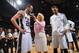 SAN ANTONIO, TX - JUNE 16: Manu Ginobili #20 and Danny Green #4 of the San Antonio Spurs talks to Doris Burke of ESPN after the game against the Miami Heat in Game Five of the 2013 NBA Finals on June 16, 2013 at AT&T Center in San Antonio, Texas.NOTE TO U