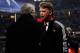 MUNICH, GERMANY - MARCH 30: Louis Van Gaal manager of Bayern Muenchen speaks with Sir Alex Ferguson, manager of Manchester United during the UEFA Champions League quarter final first leg match between Bayern Muenchen and Manchester United at the Allianz A