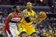 May 9, 2014; Washington, DC, USA; Indiana Pacers power forward David West (21) looks to pass as Washington Wizards point guard John Wall (2) defends during the first half in game three of the second round of the 2014 NBA Playoffs at Verizon Center. Mandat