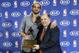 LINCOLNSHIRE, IL - APRIL 21: Joakim Noah, left, of the Chicago Bulls poses for a photo with Head Coach Tom Thibodeau, right, during a NBA press conference after receiving KIA NBA Defensive Player of the Year Award on April 21, 2014 at the Lincolnshire Mar