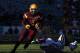 TEMPE, AZ - OCTOBER 19: Running back Marion Grice #1 of the Arizona State Sun Devils rushes the football past linebacker Princeton Fuimaono #37 of the Washington Huskies during the college football game at Sun Devil Stadium on October 19, 2013 in Tempe,