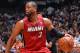 BROOKLYN, NY - MAY 12: Dwyane Wade #3 of the Miami Heat handles the ball against the Brooklyn Nets in Game Four of the Eastern Conference Semifinals on May 12, 2014 at Barclays Center in Brooklyn. NOTE TO USER: User expressly acknowledges and agrees that,