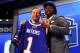 NEW YORK, NY - MAY 08: Sammy Watkins of the Clemson Tigers poses with NFL Commissioner Roger Goodell after he was picked #4 overall by the Buffalo Bills during the first round of the 2014 NFL Draft at Radio City Music Hall on May 8, 2014 in New York City