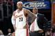 CLEVELAND, OH - NOVEMBER 21: LeBron James #23 & Head Coach Mike Brown of the Cleveland Cavaliers look down the court during game against the Philadelphia 76ers on November 21, 2009 at the Quicken Loans Arena in Cleveland, Ohio. NOTE TO USER: User expressl
