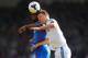 LONDON, ENGLAND - MARCH 29: Cameron Jerome of Crystal Palace and John Terry of Chelsea compete for a header during the Barclays Premier League match between Crystal Palace and Chelsea at Selhurst Park on March 29, 2014 in London, England. (Photo by Stev