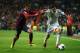 MADRID, SPAIN - MARCH 23: Angel Di Maria of Real Madrid is challenged by Neymar of Barcelona during the La Liga match between Real Madrid CF and FC Barcelona at the Bernabeu on March 23, 2014 in Madrid, Spain. (Photo by Gonzalo Arroyo Moreno/Getty Image