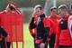 MANCHESTER, ENGLAND - APRIL 08: Wayne Rooney of Manchester United looks on during a training session at Aon Training Complex on April 8, 2014 in Manchester, England. (Photo by Alex Livesey/Getty Images)