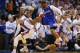 OKLAHOMA CITY, OK - MAY 13: Chris Paul #3 of the Los Angeles Clippers loses control of the ball in front of Russell Westbrook #0 of the Oklahoma City Thunder in Game Five of the Western Conference Semifinals during the 2014 NBA Playoffs at Chesapeake Ene