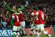 LONDON, ENGLAND - APRIL 12: Lukasz Fabianski of Arsenal celebrates winning the penalty shoot out with team mates during the FA Cup Semi-Final match between Wigan Athletic and Arsenal at Wembley Stadium on April 12, 2014 in London, England. (Photo by Sha